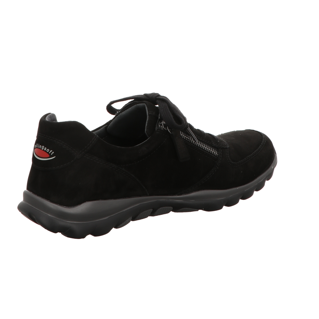 Gabor Damen Schnürschuh bequem Rolling Soft in schwarz