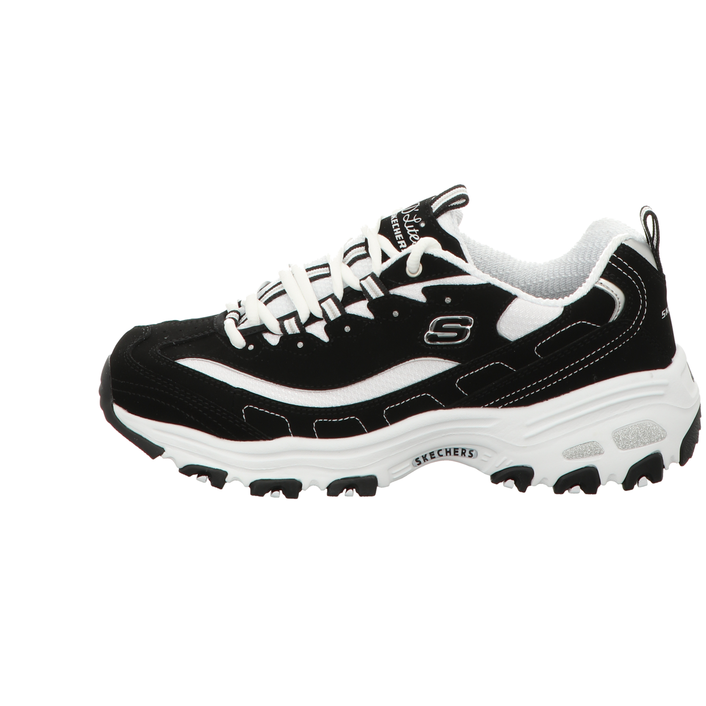 Skechers Damen Schnürschuh D'lites in schwarz