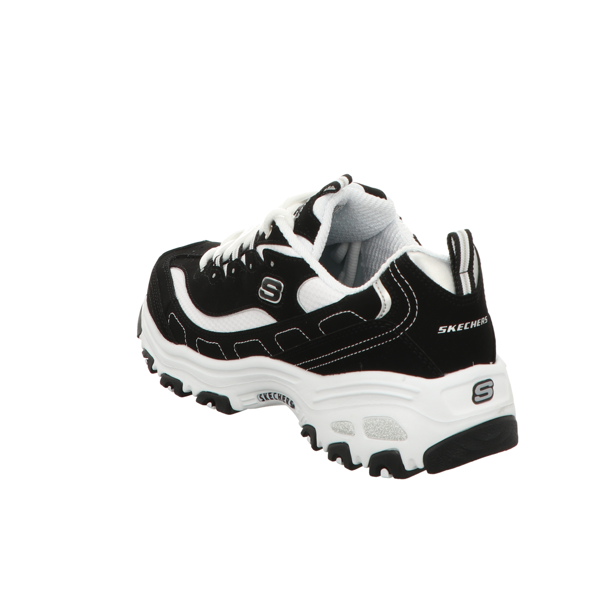 Skechers Damen Schnürschuh D'lites in schwarz