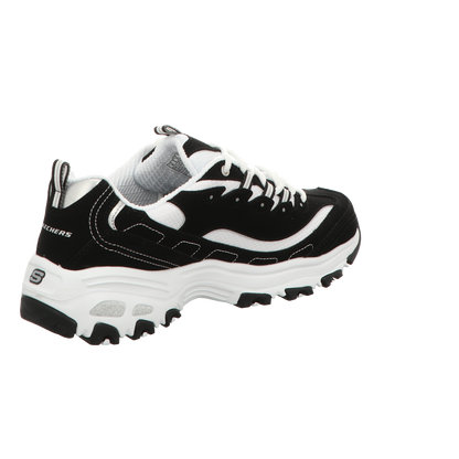 Skechers Damen Schnürschuh D'lites in schwarz