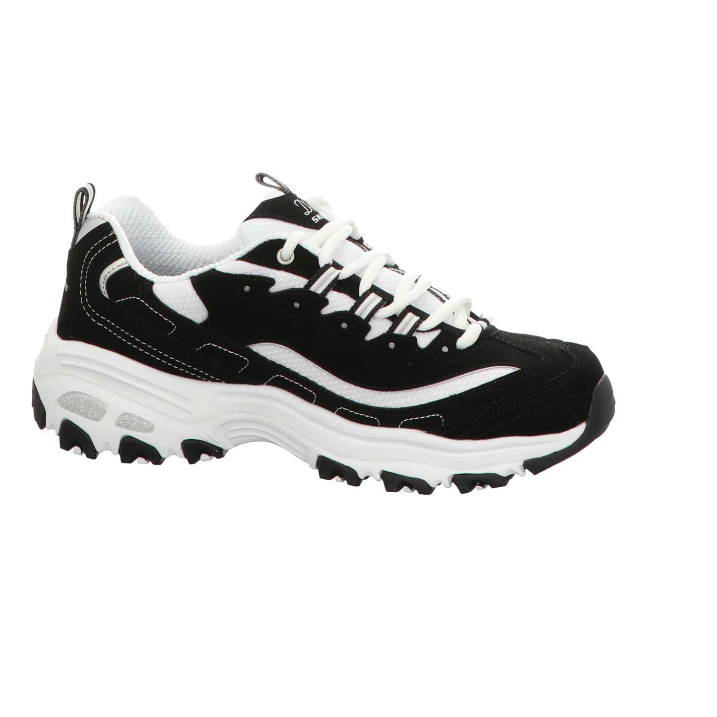 Skechers Damen Schnürschuh D'lites in schwarz