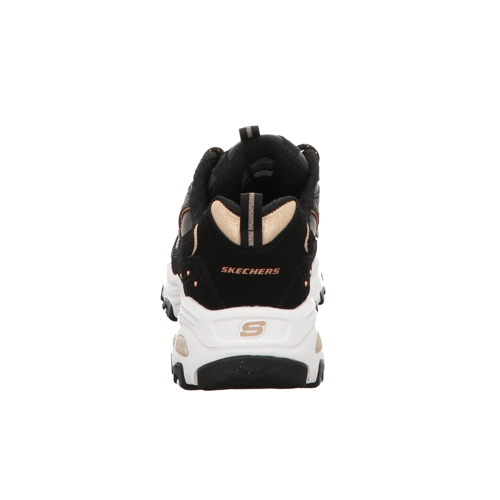 Skechers Damen Schnürschuh D'lites in schwarz