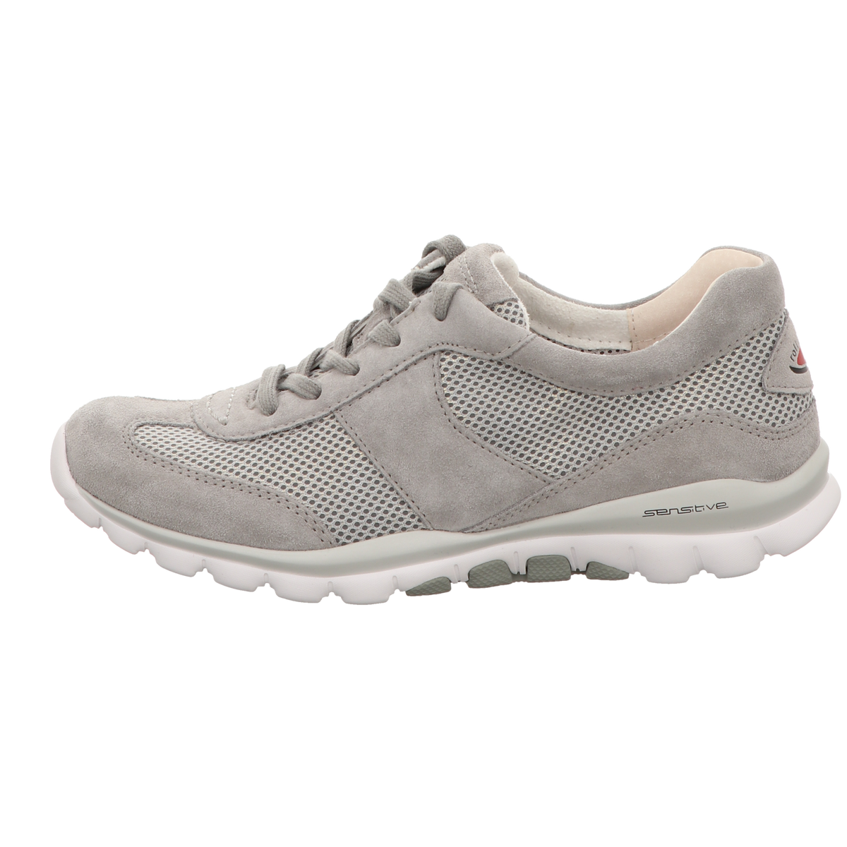 Gabor Damen Schnürschuh bequem Rolling Soft in silber