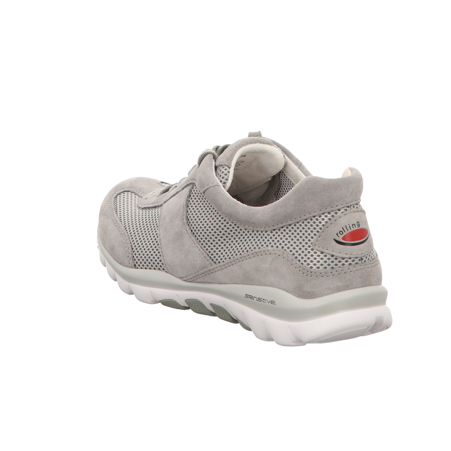 Gabor Damen Schnürschuh bequem Rolling Soft in silber