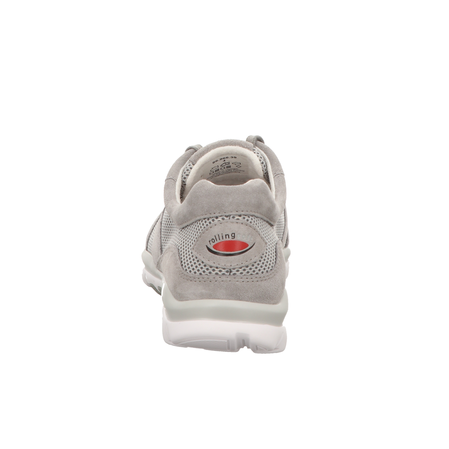 Gabor Damen Schnürschuh bequem Rolling Soft in silber