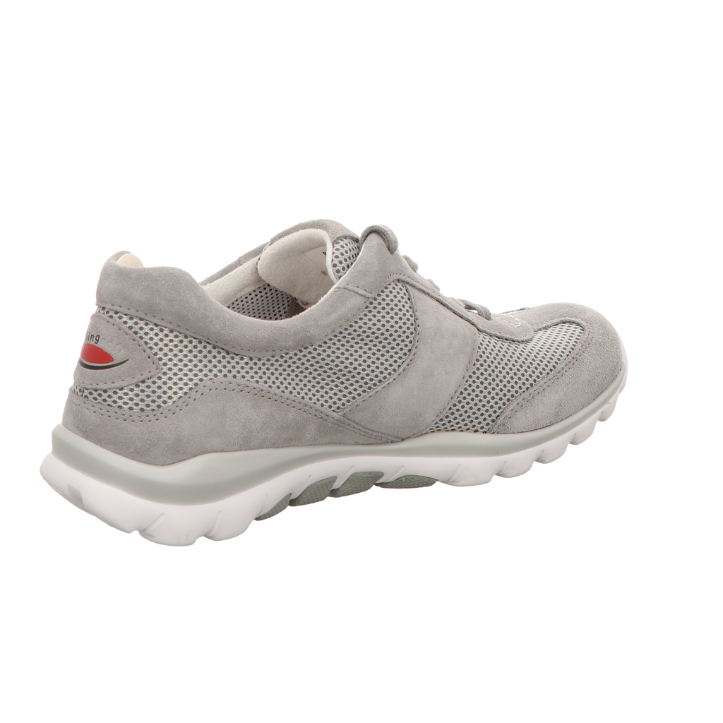 Gabor Damen Schnürschuh bequem Rolling Soft in silber