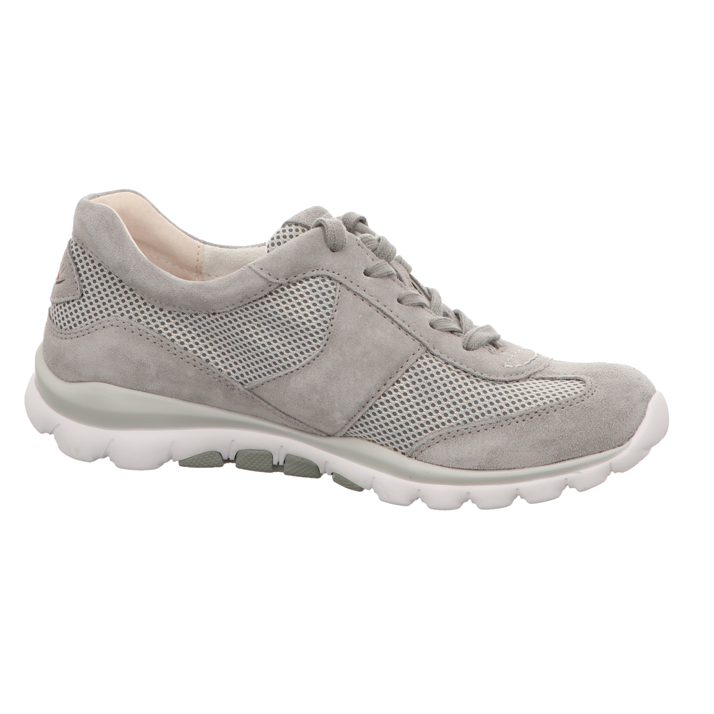Gabor Damen Schnürschuh bequem Rolling Soft in silber