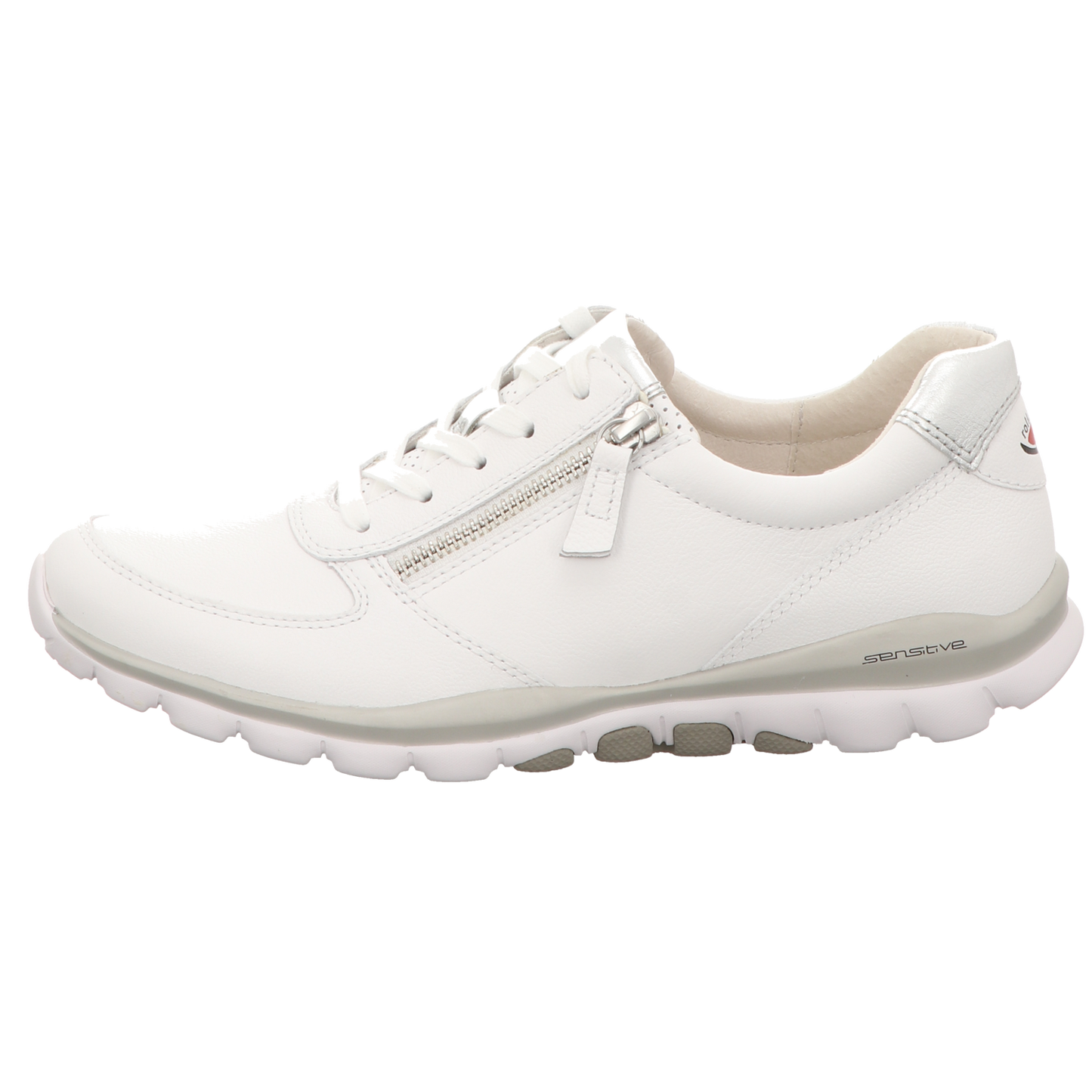 Gabor Damen Schnürschuh bequem Rolling Soft in weiss