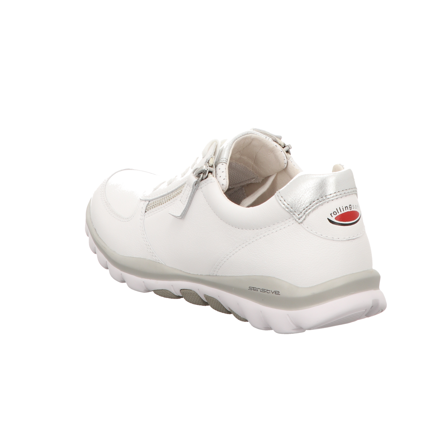 Gabor Damen Schnürschuh bequem Rolling Soft in weiss