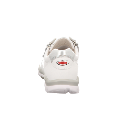 Gabor Damen Schnürschuh bequem Rolling Soft in weiss