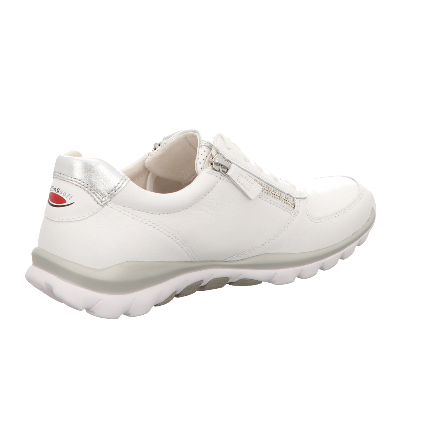 Gabor Damen Schnürschuh bequem Rolling Soft in weiss