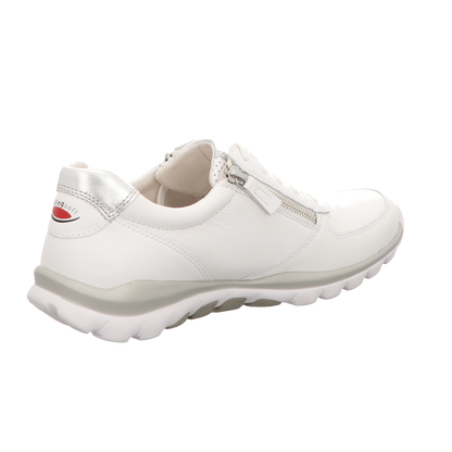 Gabor Damen Schnürschuh bequem Rolling Soft in weiss