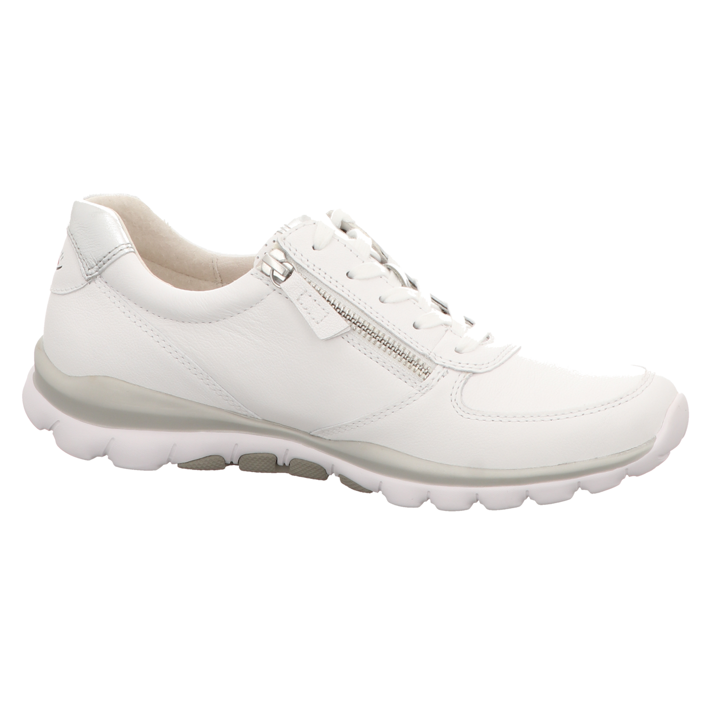Gabor Damen Schnürschuh bequem Rolling Soft in weiss