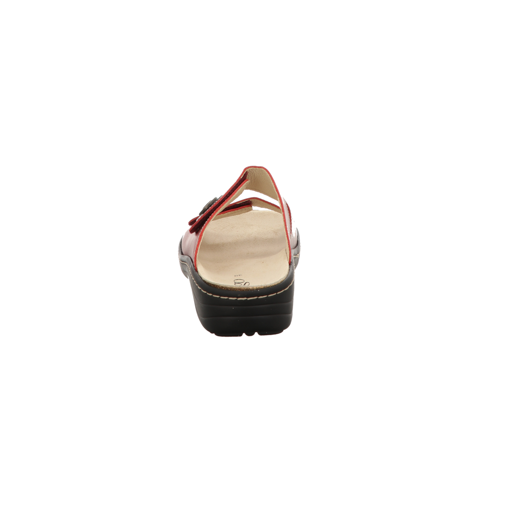 Longo Damen Pantolette bequem  in rot