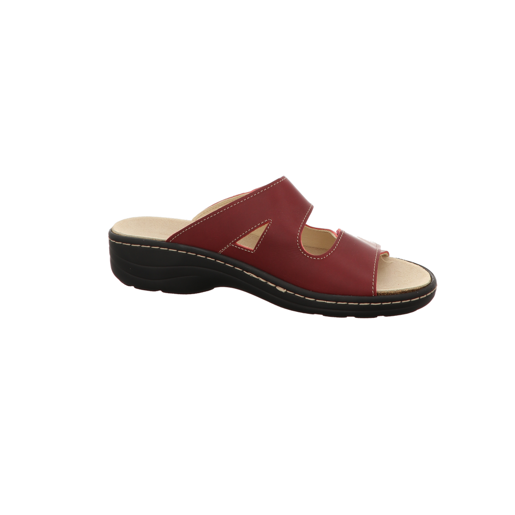 Longo Damen Pantolette bequem  in rot