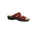 Longo Damen Pantolette bequem  in rot
