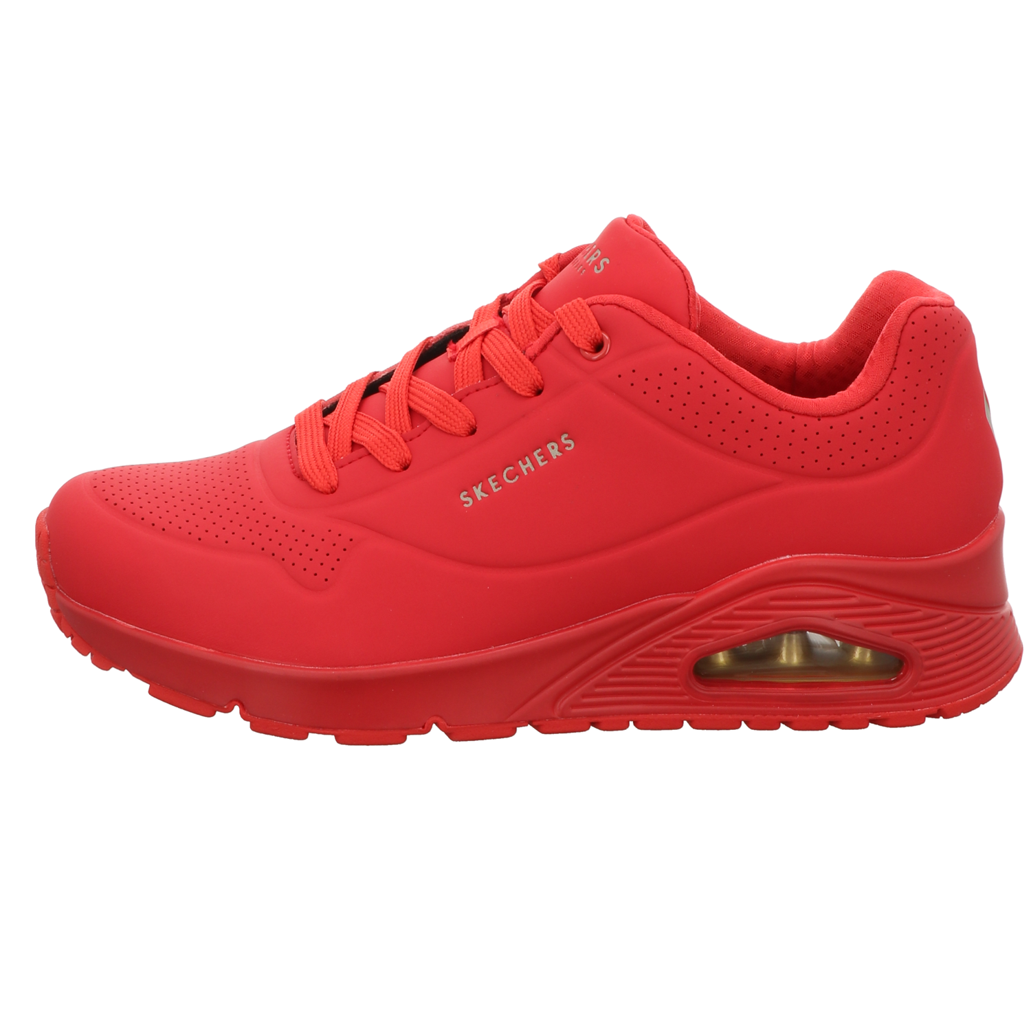 Skechers Damen Schnürschuh Uno Stand On Air in rot