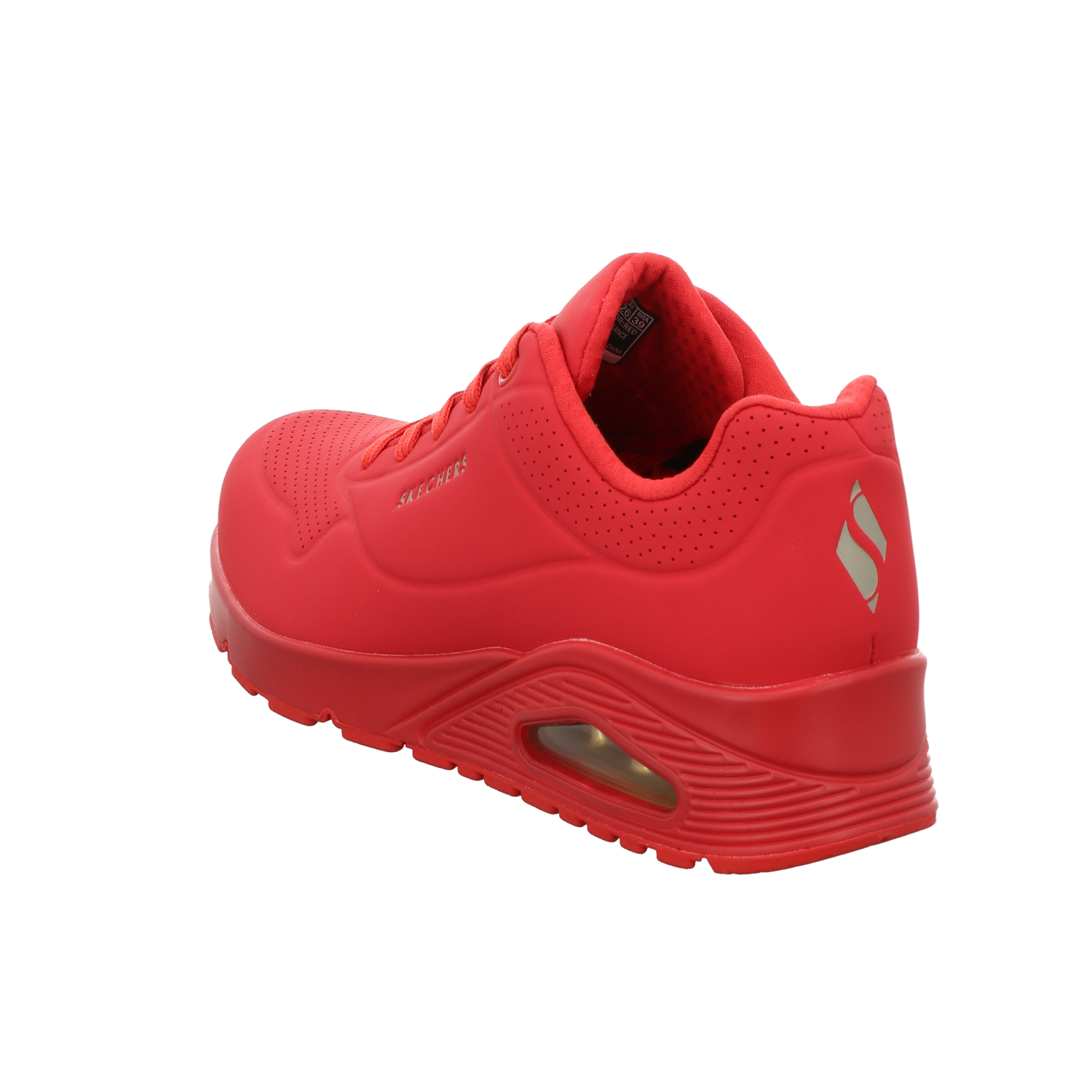 Skechers Damen Schnürschuh Uno Stand On Air in rot