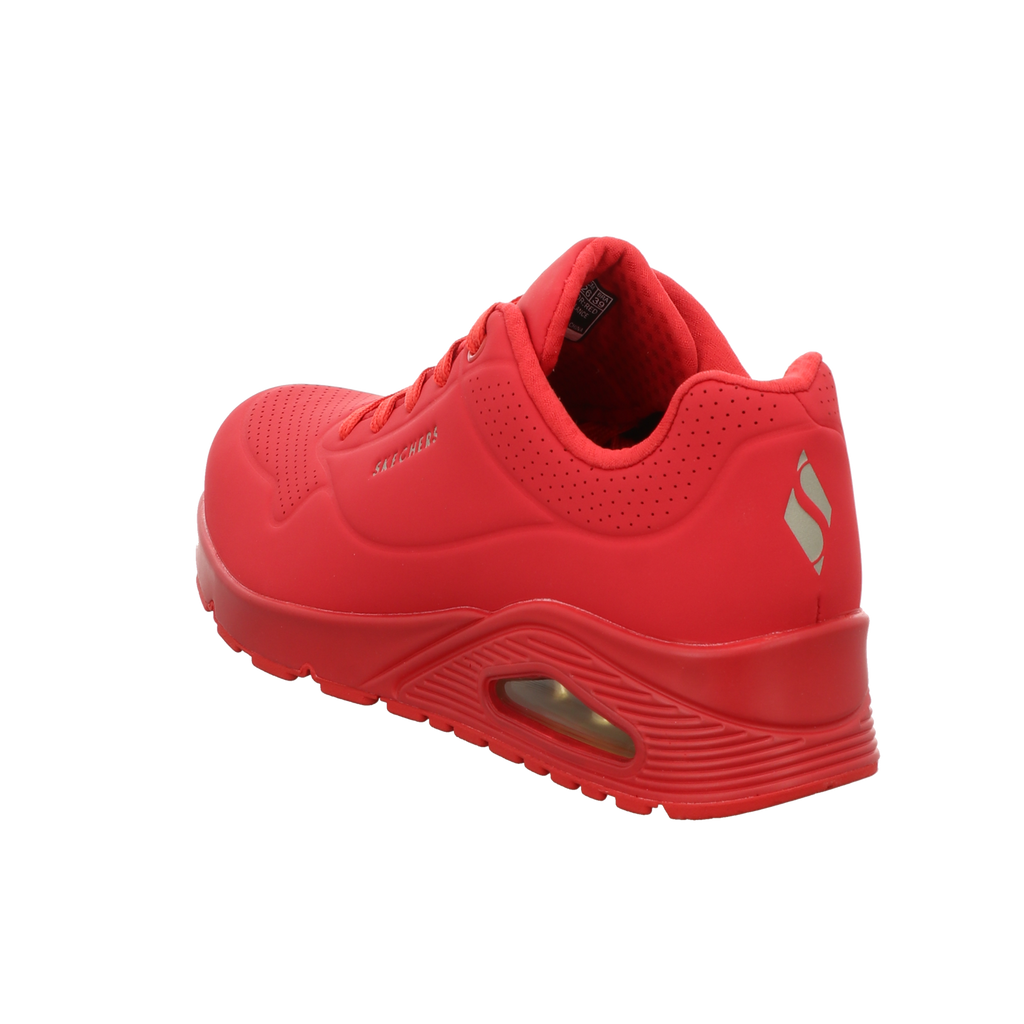 Skechers Damen Schnürschuh Uno Stand On Air in rot