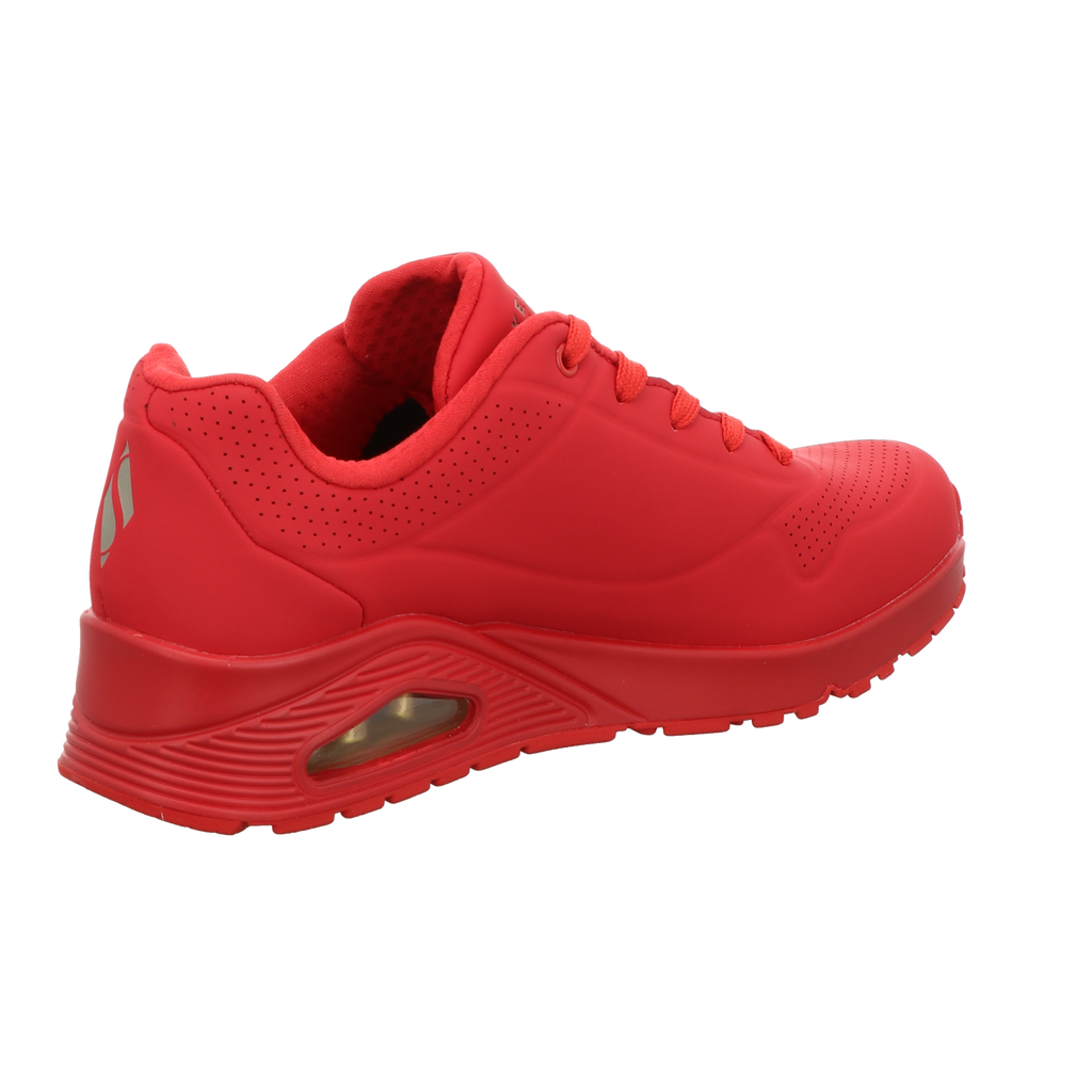 Skechers Damen Schnürschuh Uno Stand On Air in rot