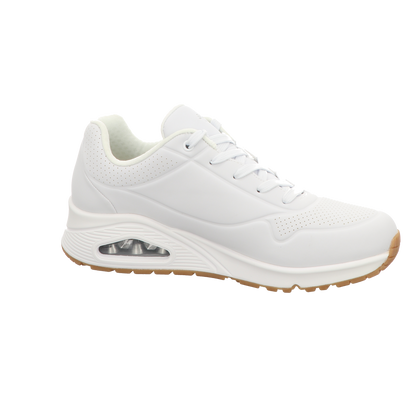 Skechers Damen Schnürschuh Uno Stand On Air in weiss