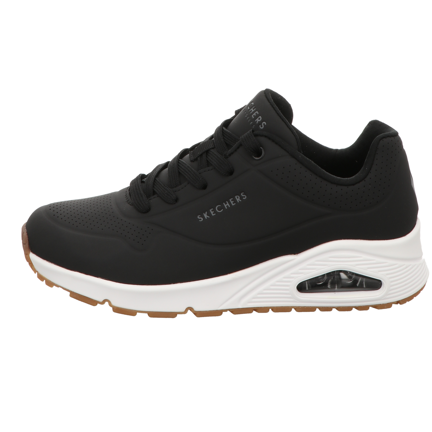 Skechers Damen Schnürschuh Uno Stand On Air in schwarz