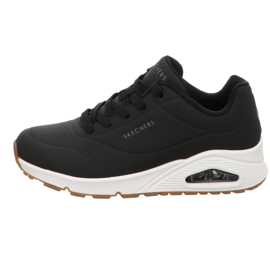 Skechers Damen Schnürschuh Uno Stand On Air in schwarz