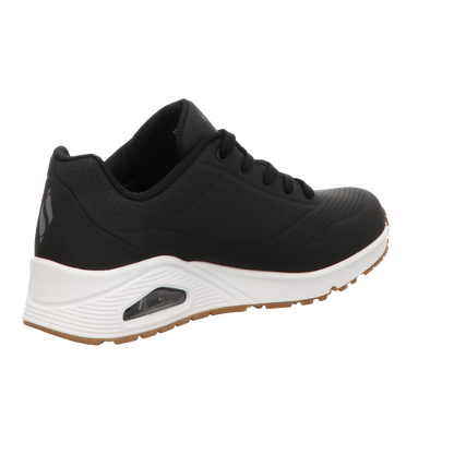 Skechers Damen Schnürschuh Uno Stand On Air in schwarz