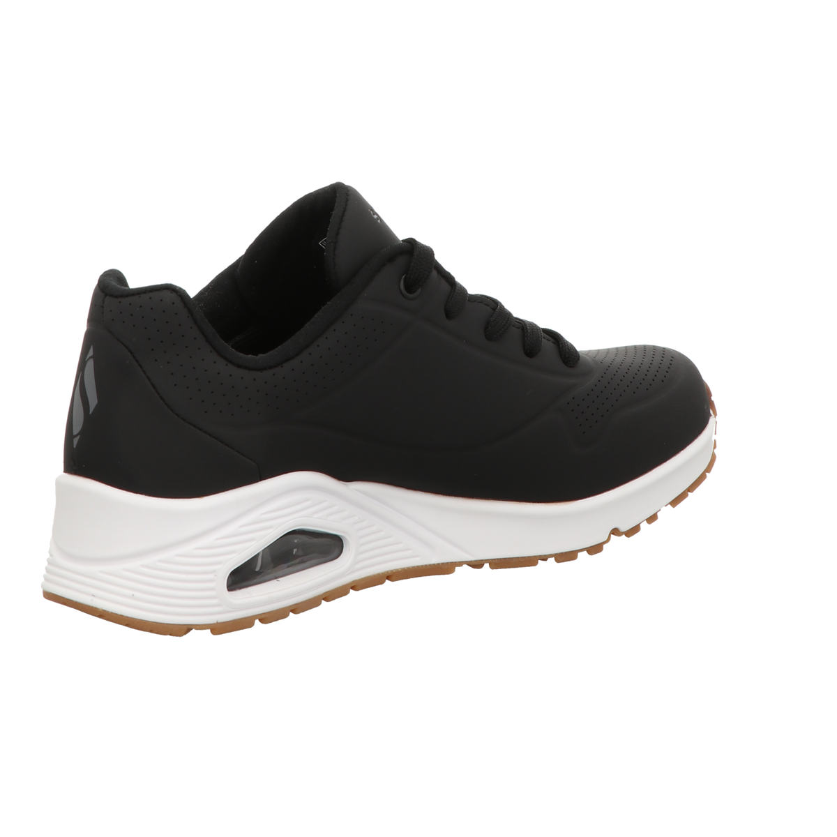 Skechers Damen Schnürschuh Uno Stand On Air in schwarz