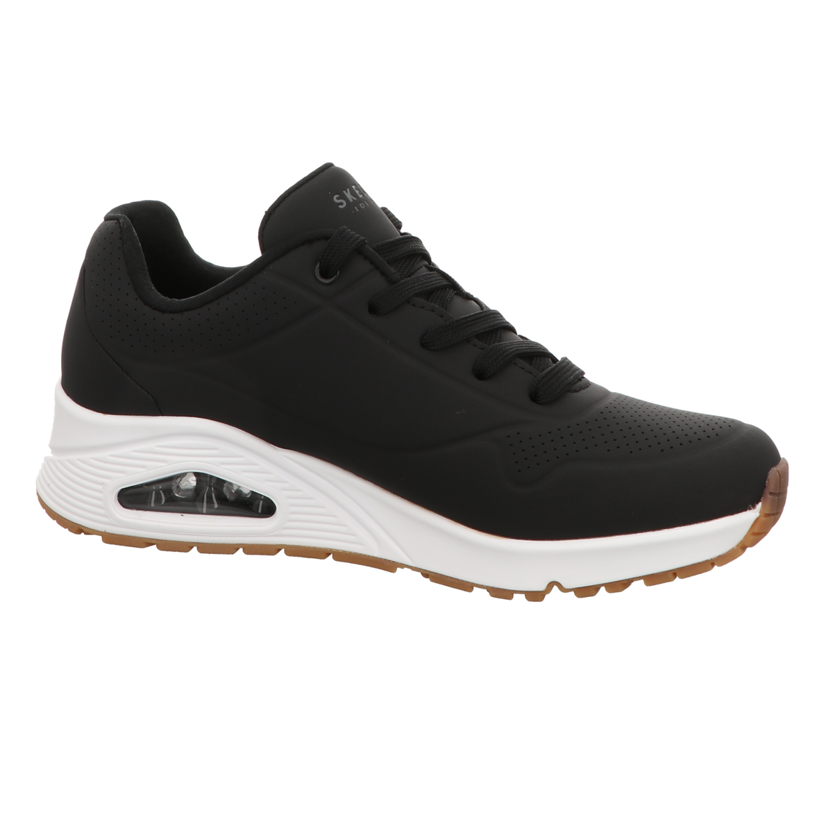 Skechers Damen Schnürschuh Uno Stand On Air in schwarz