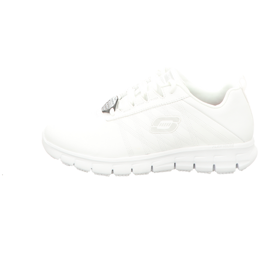 Skechers Damen Schnürschuh Work Relaxed Fit Sure Track in weiss