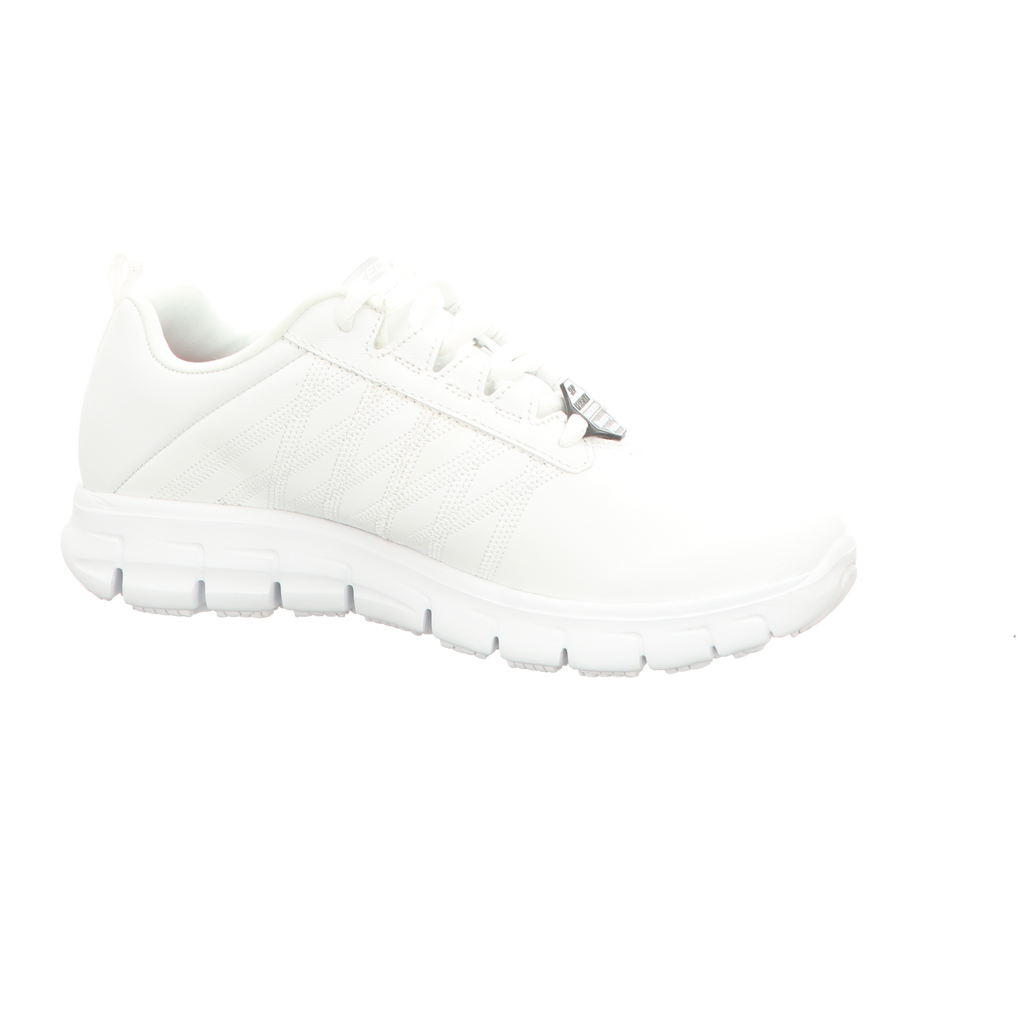 Skechers Damen Schnürschuh Work Relaxed Fit Sure Track in weiss