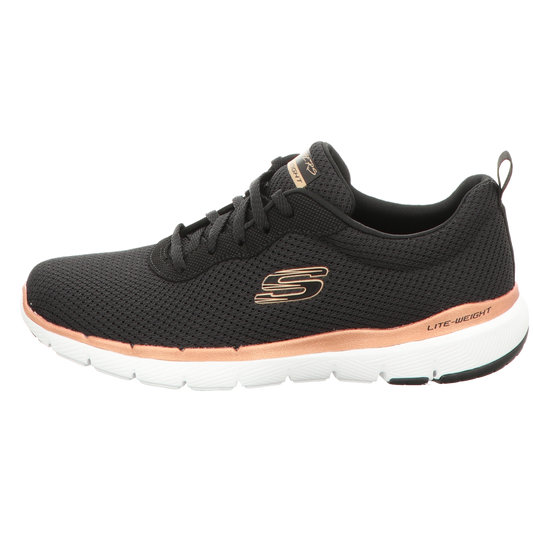 Skechers Damen Schnürschuh Flex Appeal 3.0 First Insight in schwarz