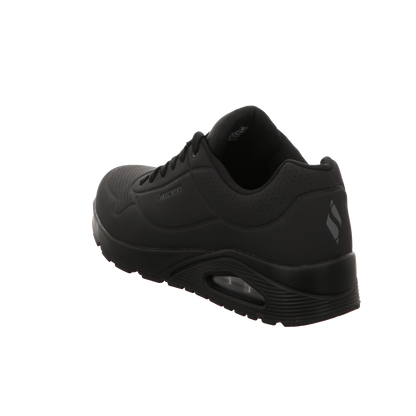 Skechers Herren Schnürschuh Uno Stand On Air in schwarz