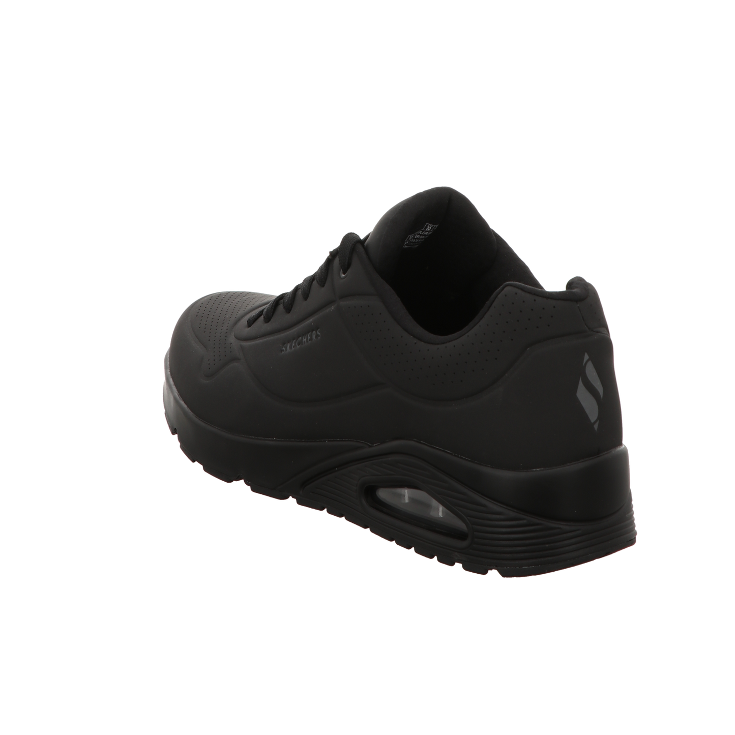 Skechers Herren Schnürschuh Uno Stand On Air in schwarz