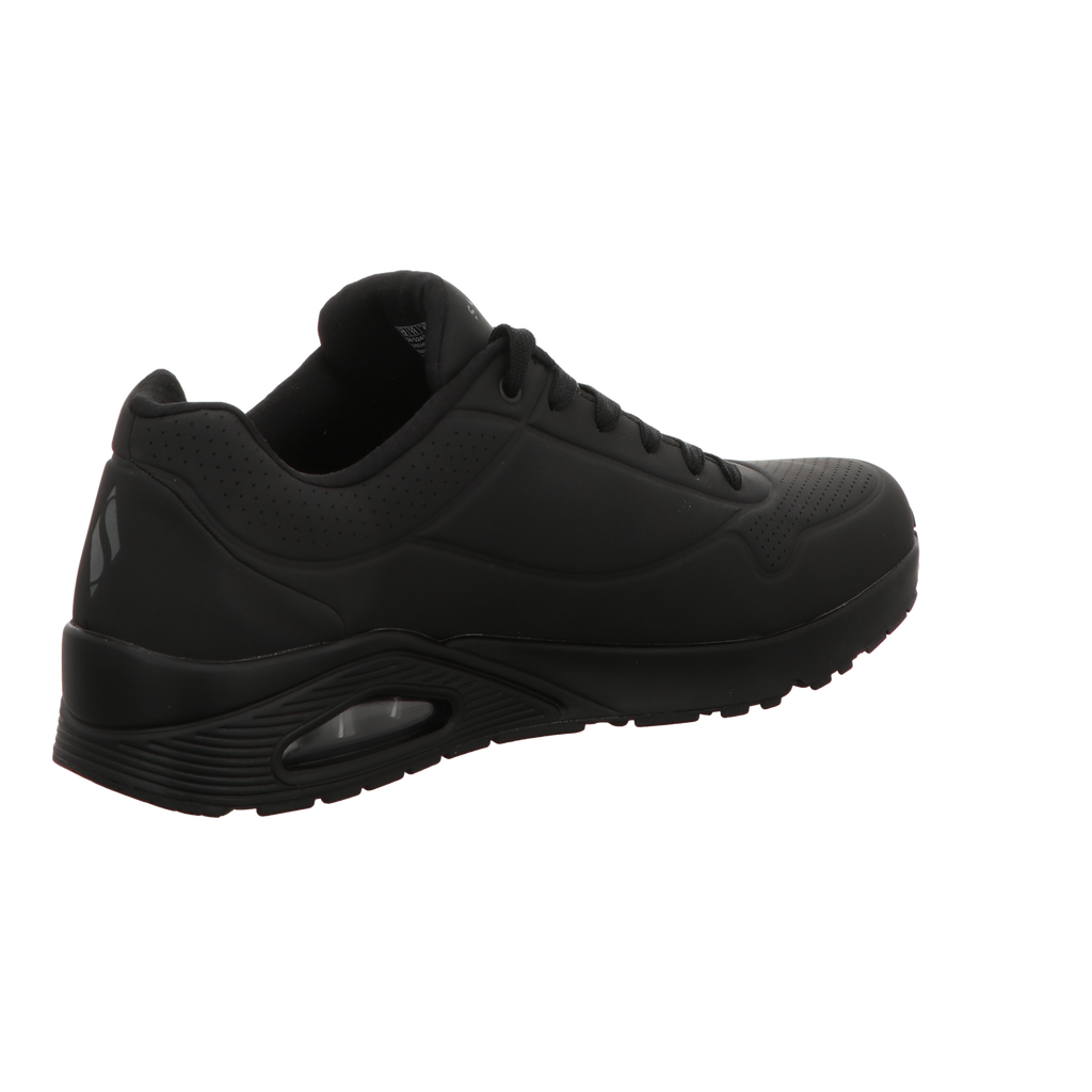 Skechers Herren Schnürschuh Uno Stand On Air in schwarz