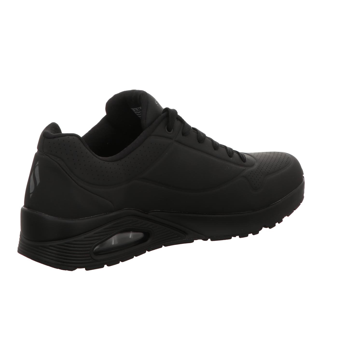 Skechers Herren Schnürschuh Uno Stand On Air in schwarz