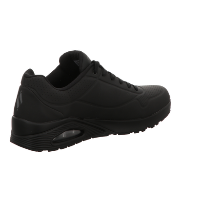 Skechers Herren Schnürschuh Uno Stand On Air in schwarz