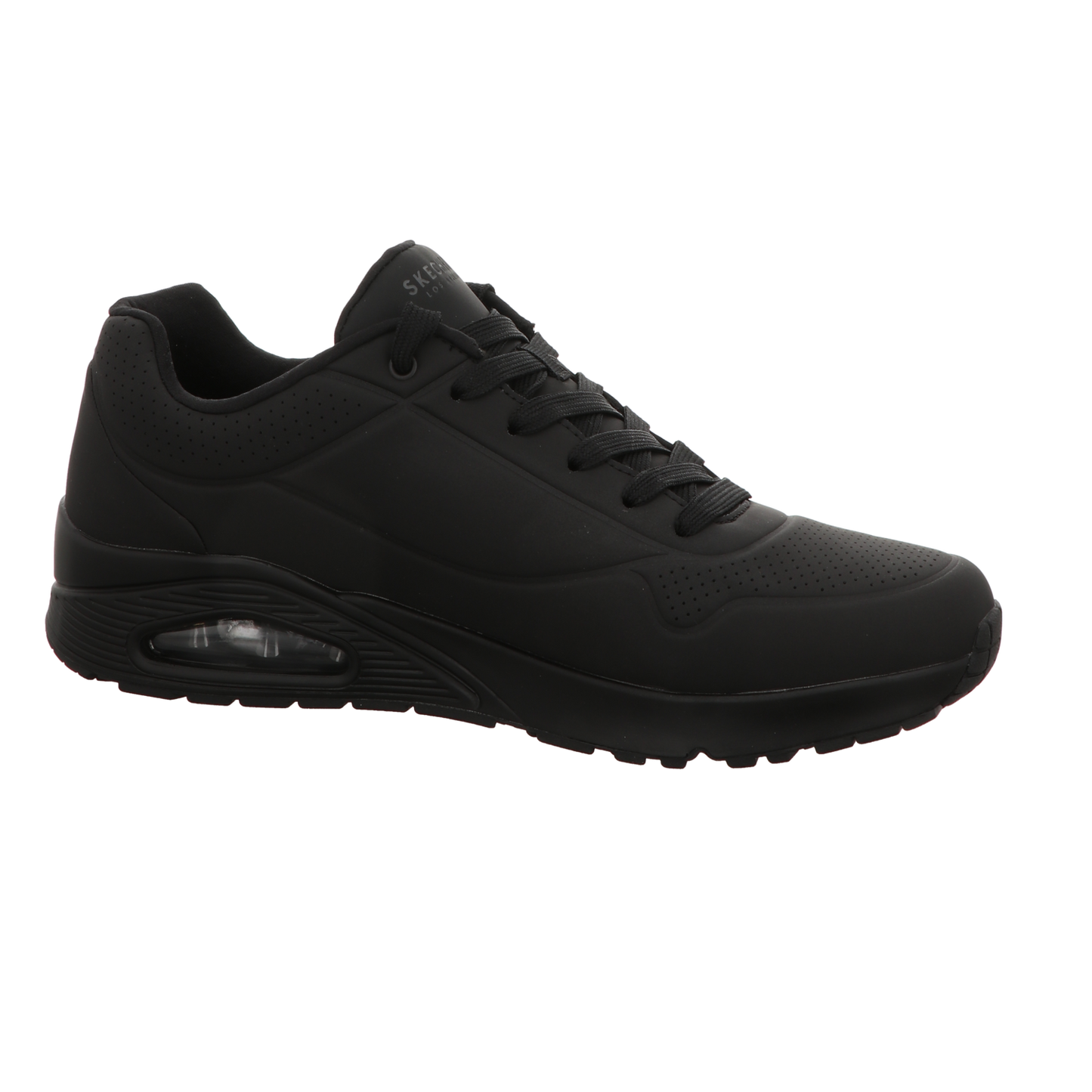 Skechers Herren Schnürschuh Uno Stand On Air in schwarz