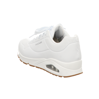 Skechers Herren Schnürschuh Uno Stand On Air in weiss