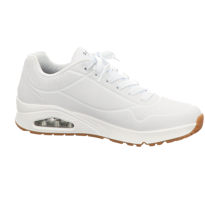 Skechers Herren Schnürschuh Uno Stand On Air in weiss