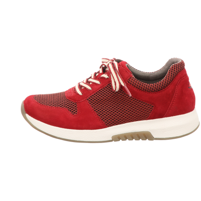 Gabor Damen Schnürschuh bequem Rolling Soft in rot