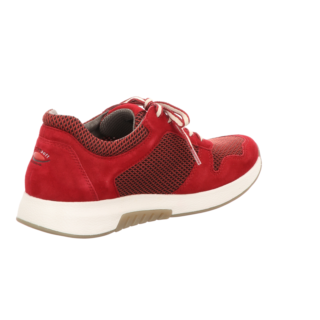 Gabor Damen Schnürschuh bequem Rolling Soft in rot