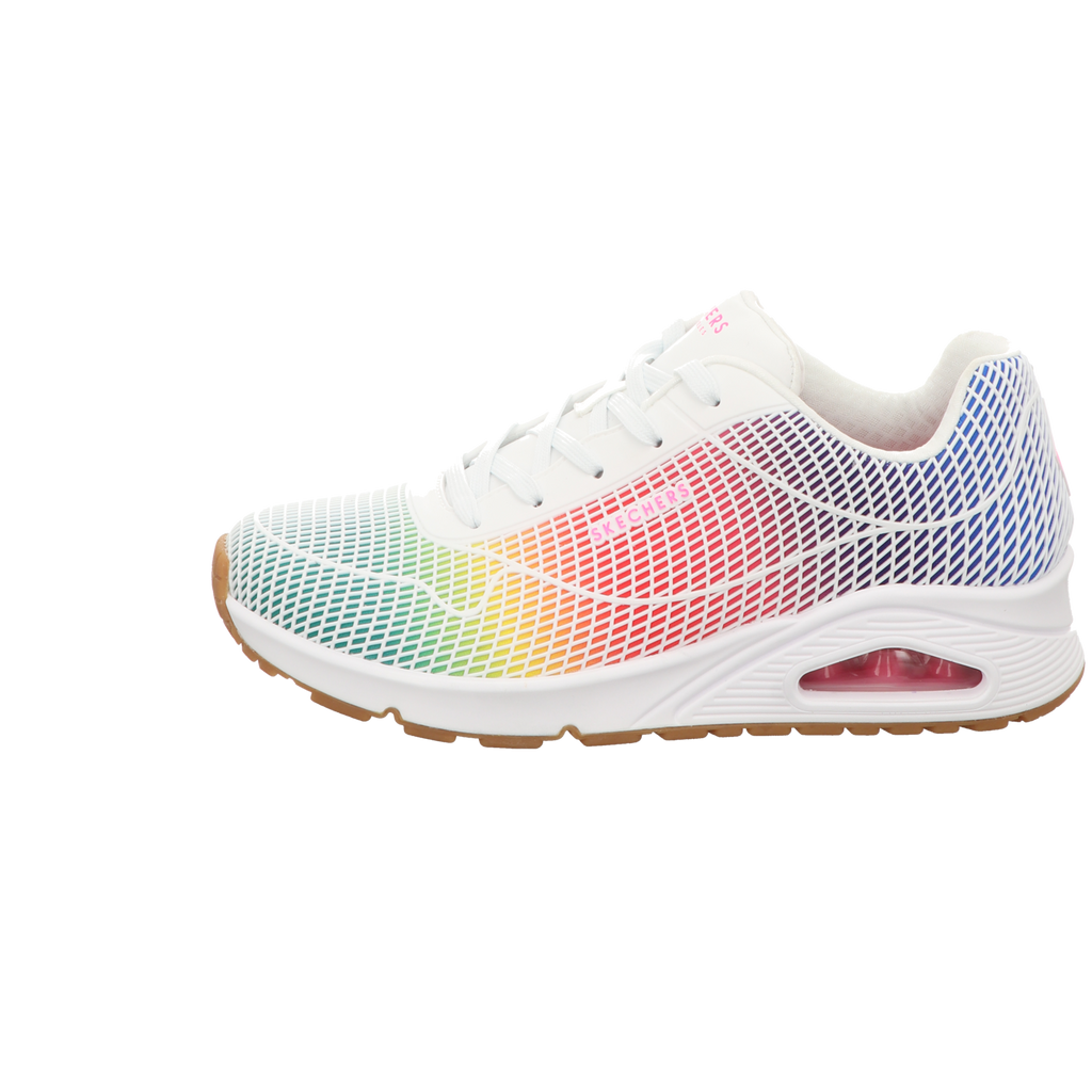 Skechers Damen Schnürschuh Uno-Eye-Catching in weiss