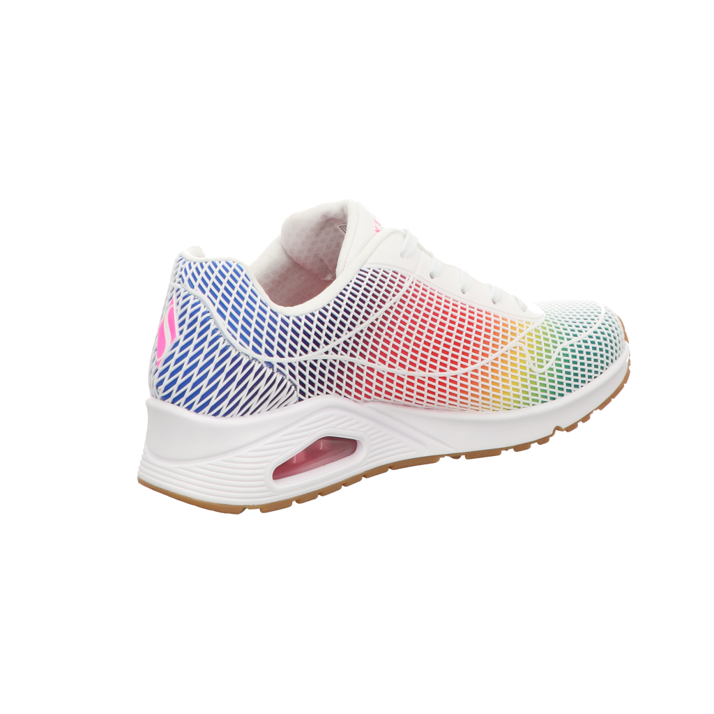 Skechers Damen Schnürschuh Uno-Eye-Catching in weiss