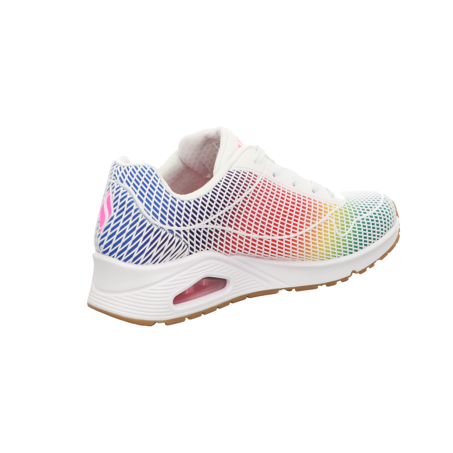 Skechers Damen Schnürschuh Uno-Eye-Catching in weiss