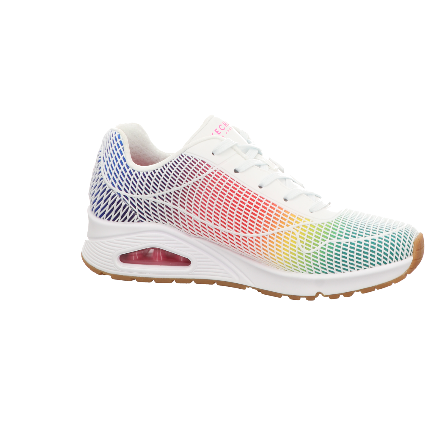 Skechers Damen Schnürschuh Uno-Eye-Catching in weiss