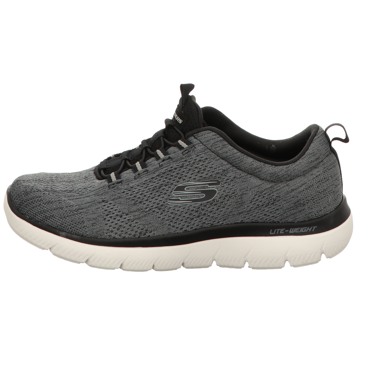 Skechers Herren Slipper Summits Louvin in grau