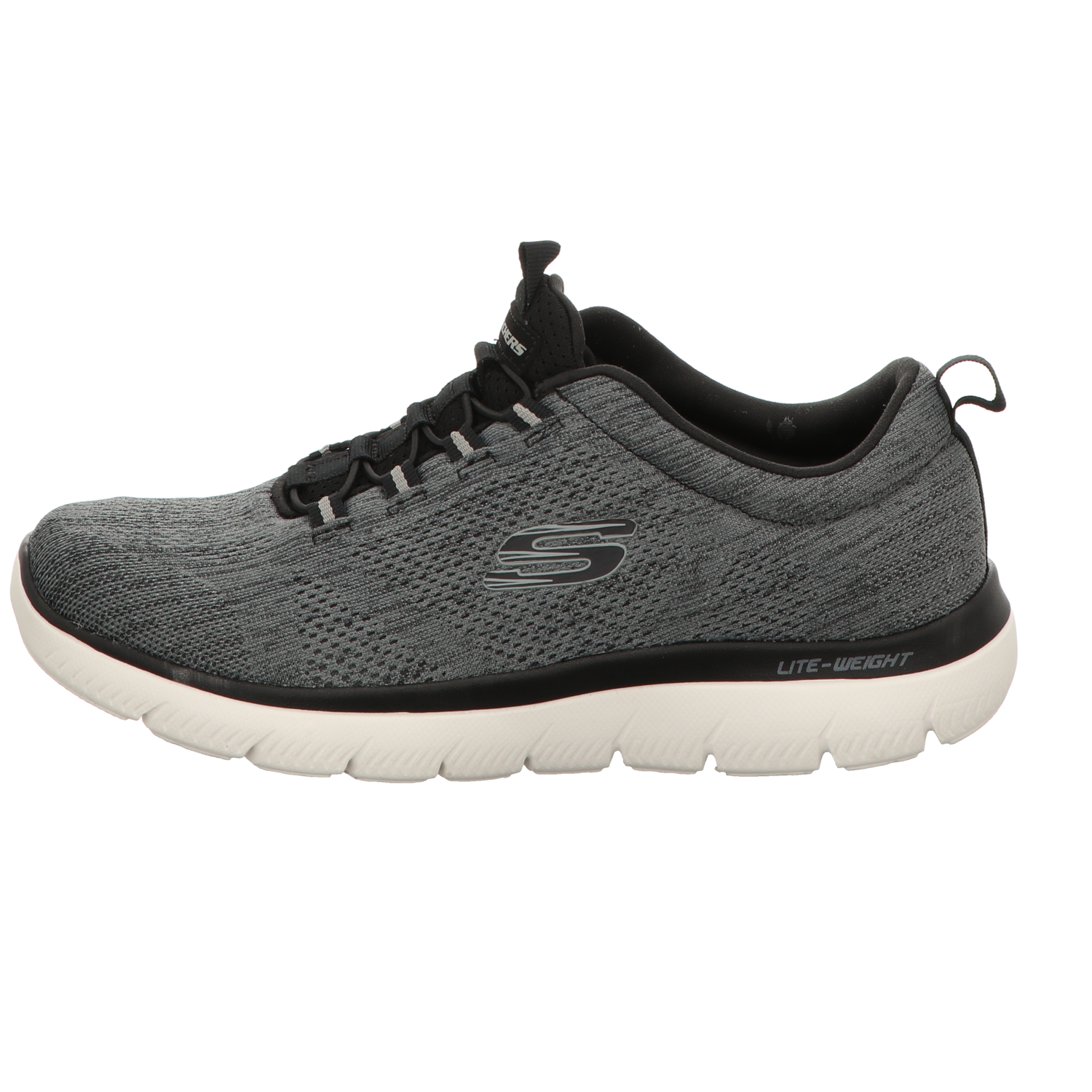 Skechers Herren Slipper Summits Louvin in grau