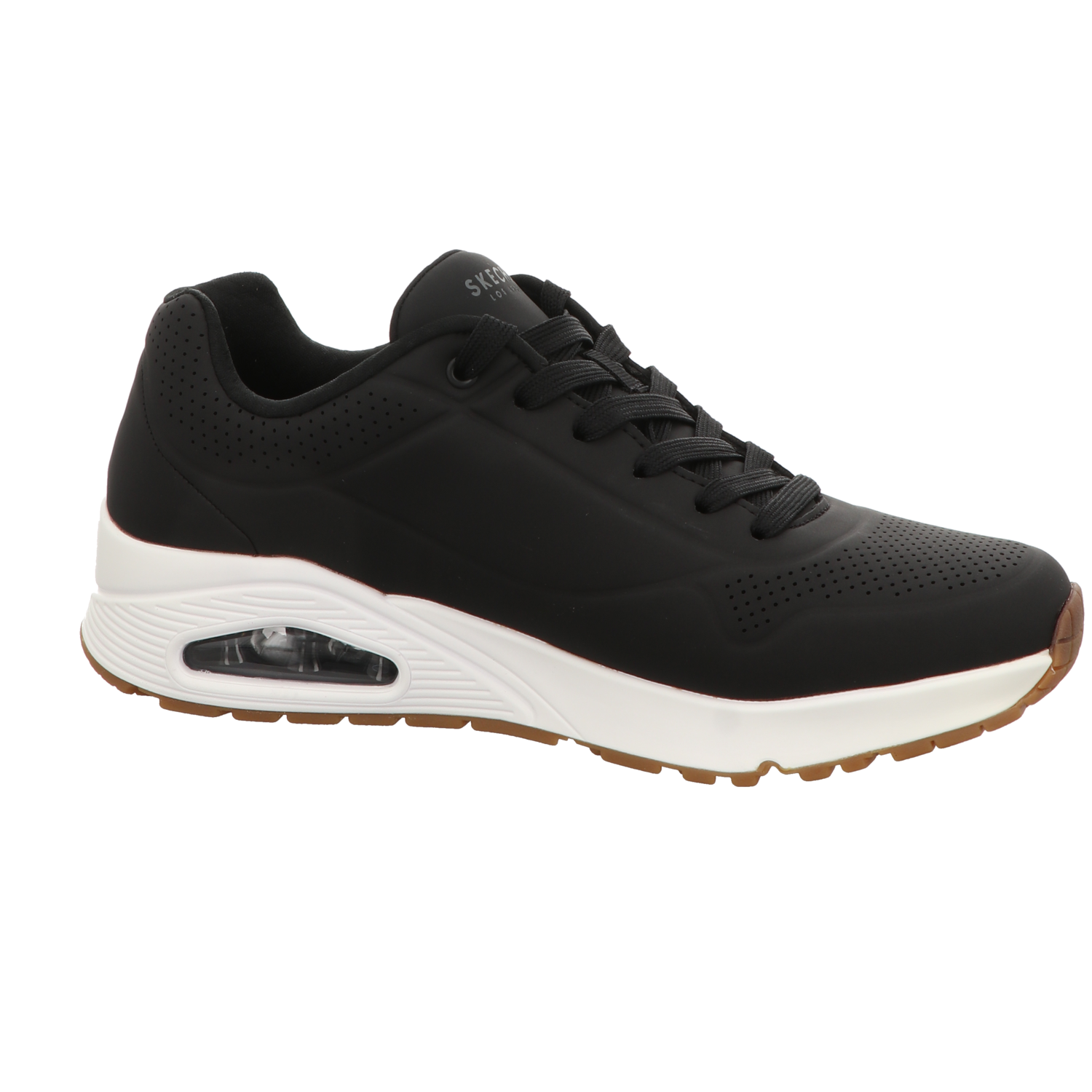 Skechers Herren Schnürschuh Uno in schwarz